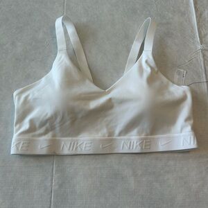 Nike White Logo High Support, Sports Bra